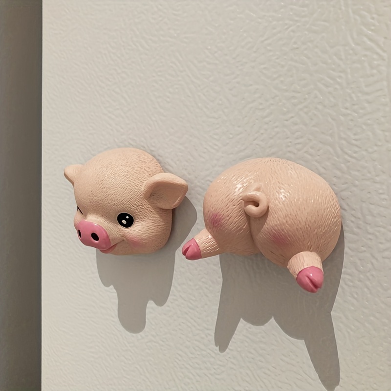 Cartoon Pig Fridge Magnets Lovely Animal Ornaments Cute Kitchen