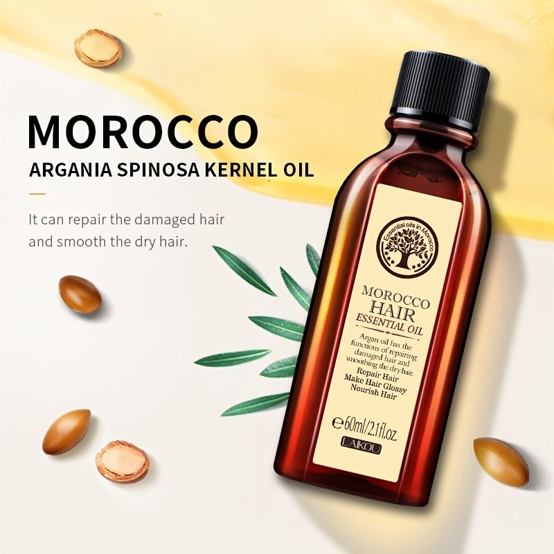 Morocco Hair Essential Oil Multi Functional Hair Conditioner Repair Damaged  Hair Smooth The Dry Hair Make Hair Glossy | Shop The Latest Trends | Temu