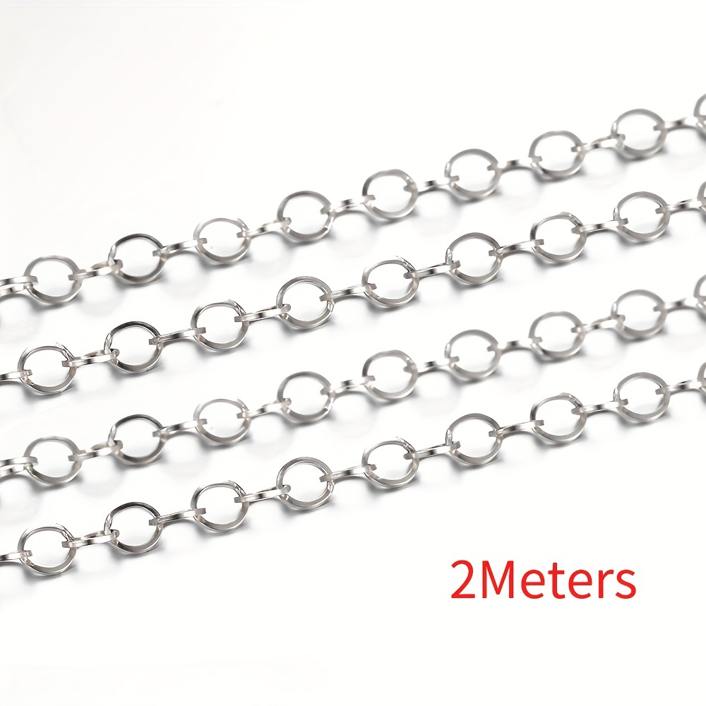 5meters Metal Chains Antique Bronze Plated Stainless Steel - Temu