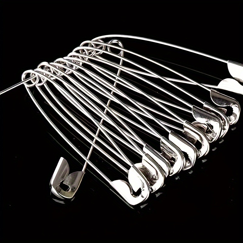 Assorted Safety Pins Sturdy Nickel Plated Steel - Temu