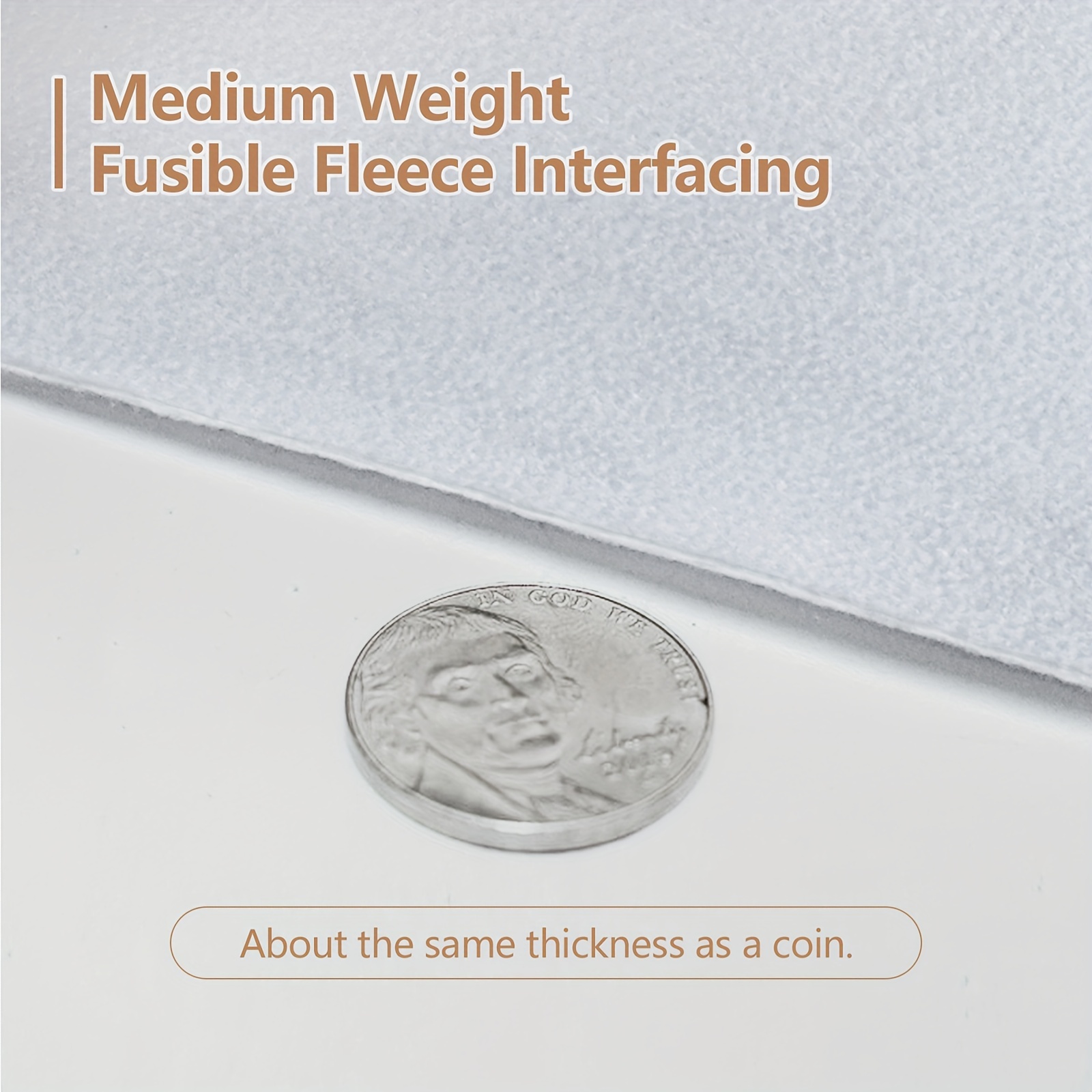 Iron on Fusible Fleece Interfacing for Sewing Light Weight Single Sided  Fusible Batting for Quilting Bags Shirt Quilt Dress Cup Cushion DIY Crafts