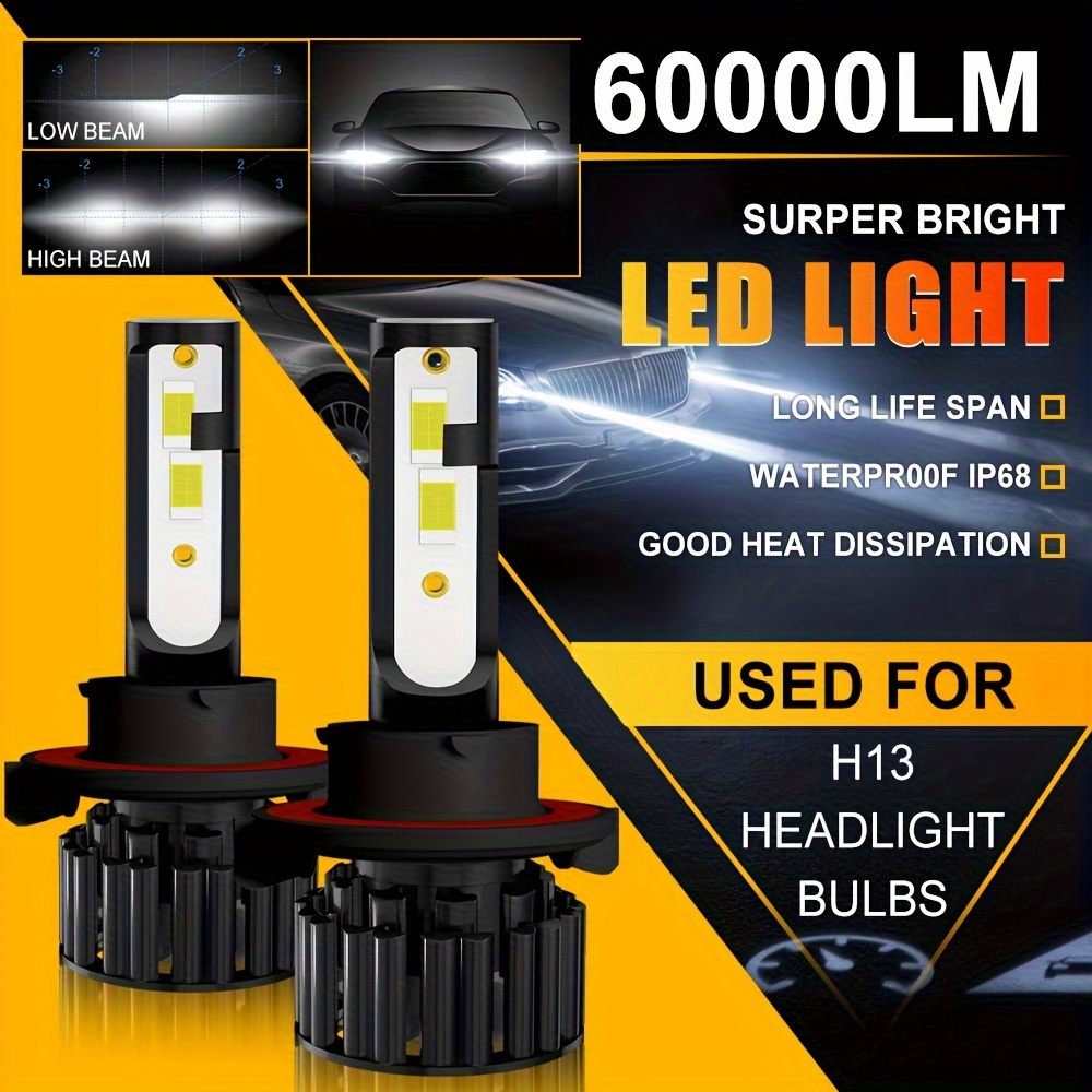 2023 Upgraded H13/9008 Led Headlight Bulbs Z3 - Temu