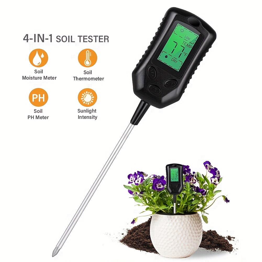 Portable Soil Moisture Meter Detector Farming Lawn Plant Humidity Sensor  Hygrometer Electric Mushroom Portable Tester