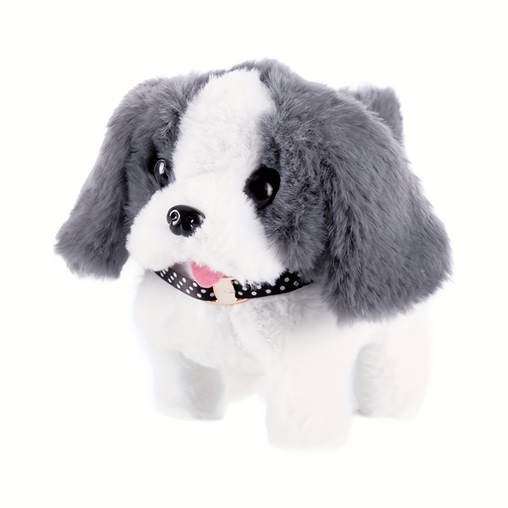 Intelligent Electric Plush Toy Walking Barking Dog Teddy Corgi Dog Rabbit  Tail Wagging Ass Shaking Toys For Children Interesting