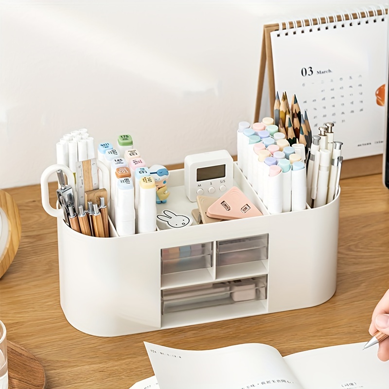 Plastic Desktop Pen Holder pen Organizer For Desk Stationary - Temu