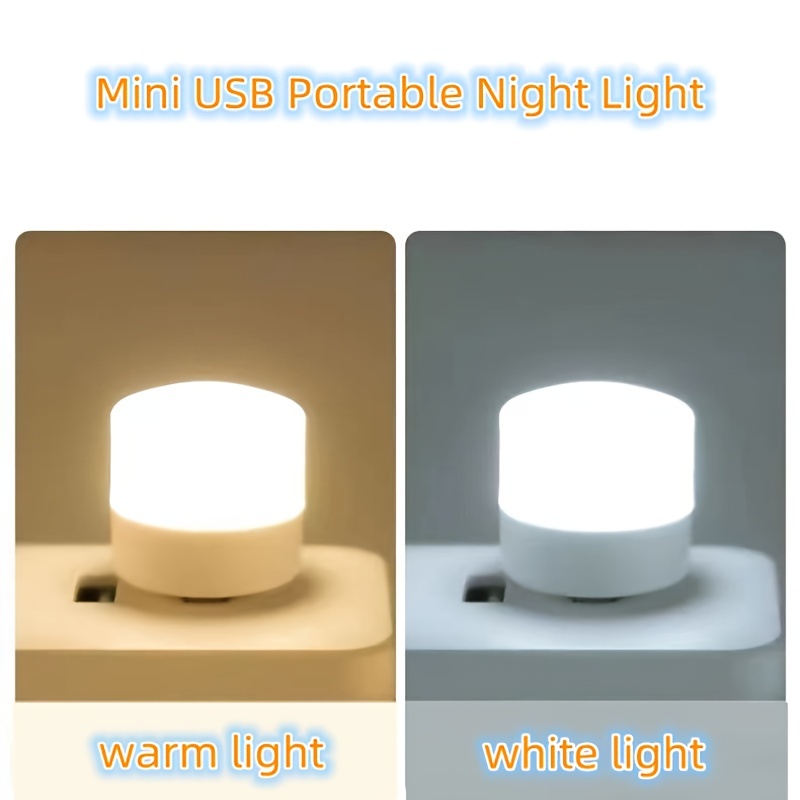 5 Stücke Usb Nachtlicht Led Tragbare Mini Nachtlicht 1 W Lampe Mobile Lade  ┛