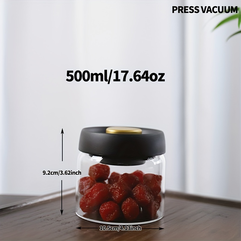 Glass Press Vacuum seal Kitchen Storage Jar Integrated - Temu