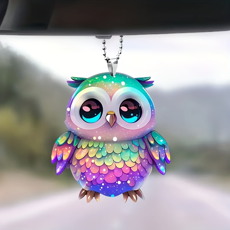 1pc Set, Cute Cartoon Owl Car Charms - Perfect Christmas Tree Ornaments And  Car Interior Accessories For Jewelry Gifts, Decorative Accessories