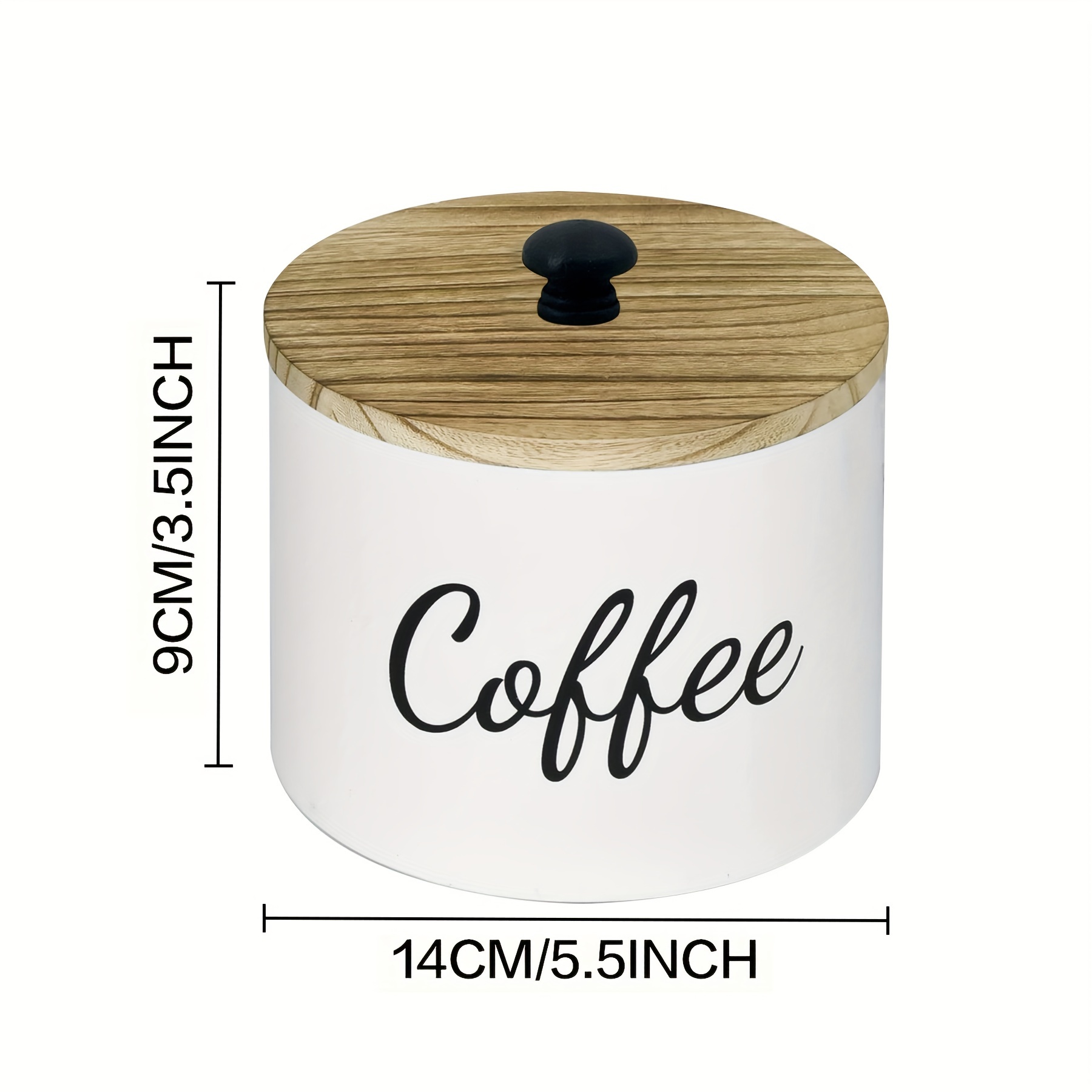 1pc Wood Coffee Pod Holder With Lid, Coffee Station Organizer For Counter,  Coffee Filter Holder Coffee Filter Storage Container, Home Decor, New Year