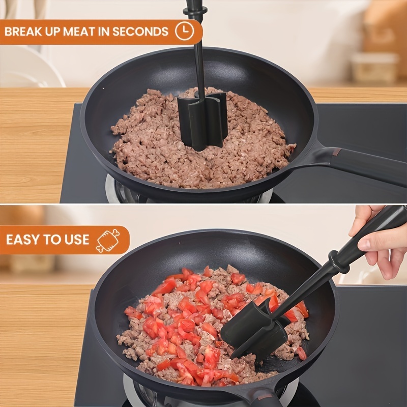 Meat Masher Chopper For Heat-resistant Cookware Ground Beef