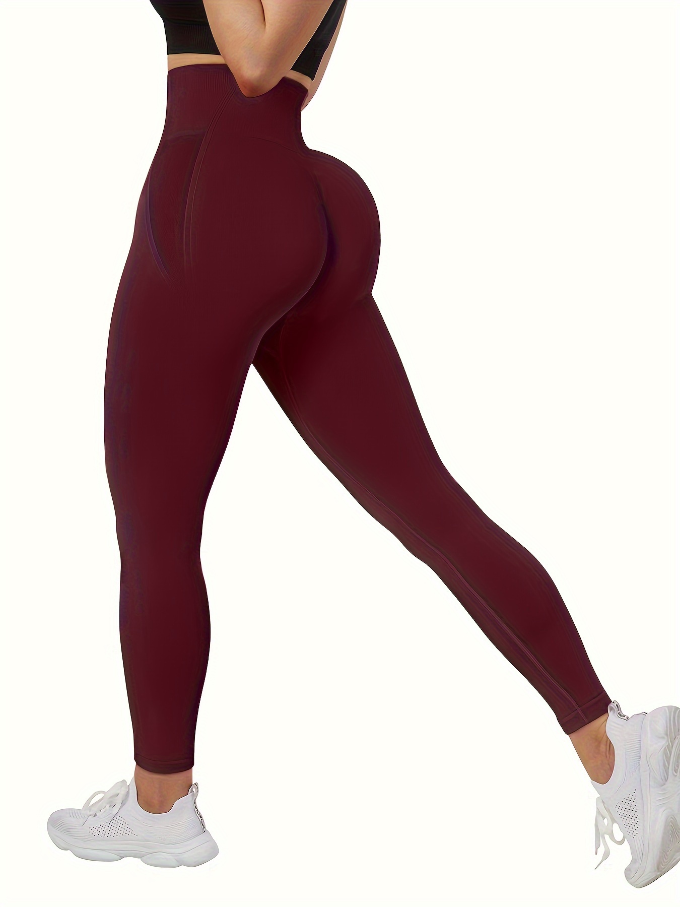 High Waist Seamless Yoga Pants Butt Lifting Breathable - Temu United Kingdom