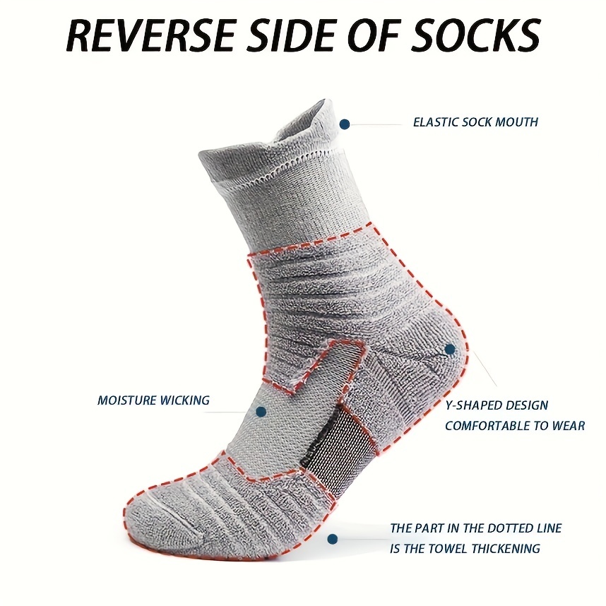 3 Pairs Men's Compression Stockings for Outdoor Activities