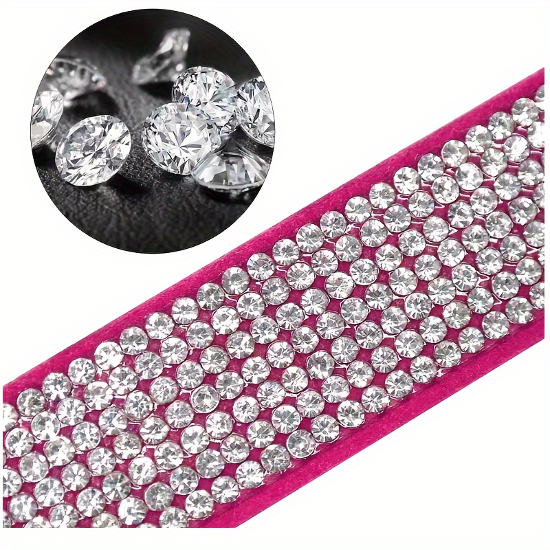 Pet Collar Adjustable Rhinestone Crystal Diamond Bling Bling