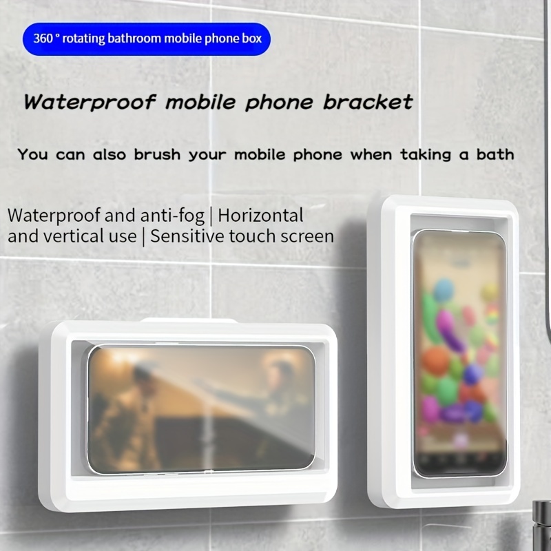 Waterproof Bathroom Mobile Phone Box Anti fog Touch Screen - Temu