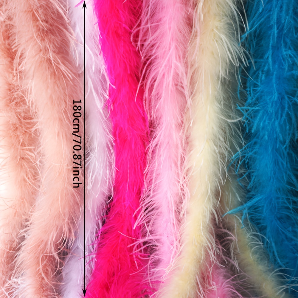1.97yard Colorful Feather Strips Hair Strips Dance Clothes - Temu Austria