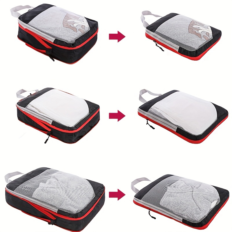 Travel Compression Zipper Bag Lightweight Clothes Organizer