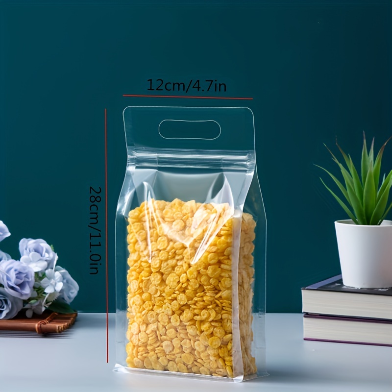 Frosted Clear Food Storage Self sealing Bag For - Temu