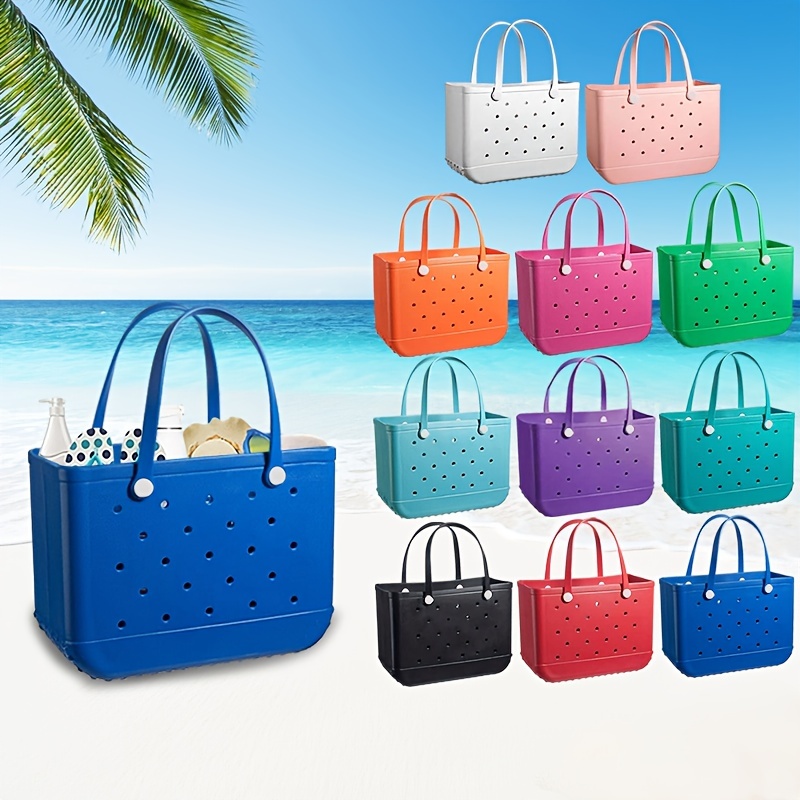 Fashion Bogg Bag Women Large Capacity Hole Handbags Eva Beach Tote Bags Pet  Bag