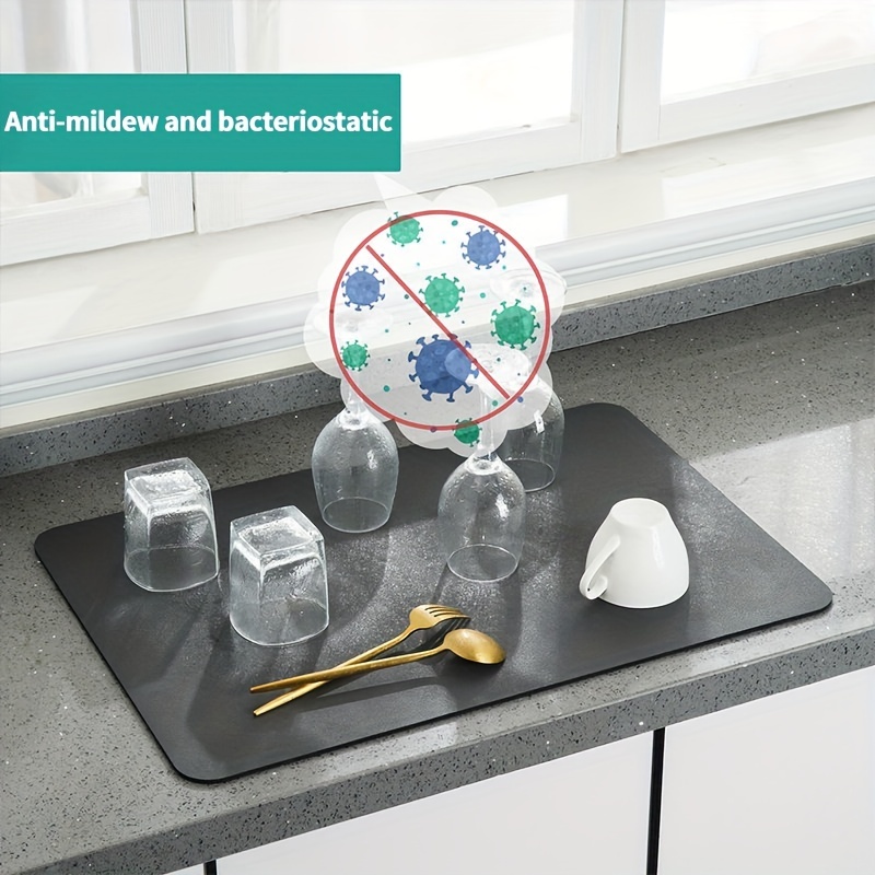 Upgrade Your Kitchen With A Stylish & Super Absorbent Microfiber Dish  Drying Mat! - Temu