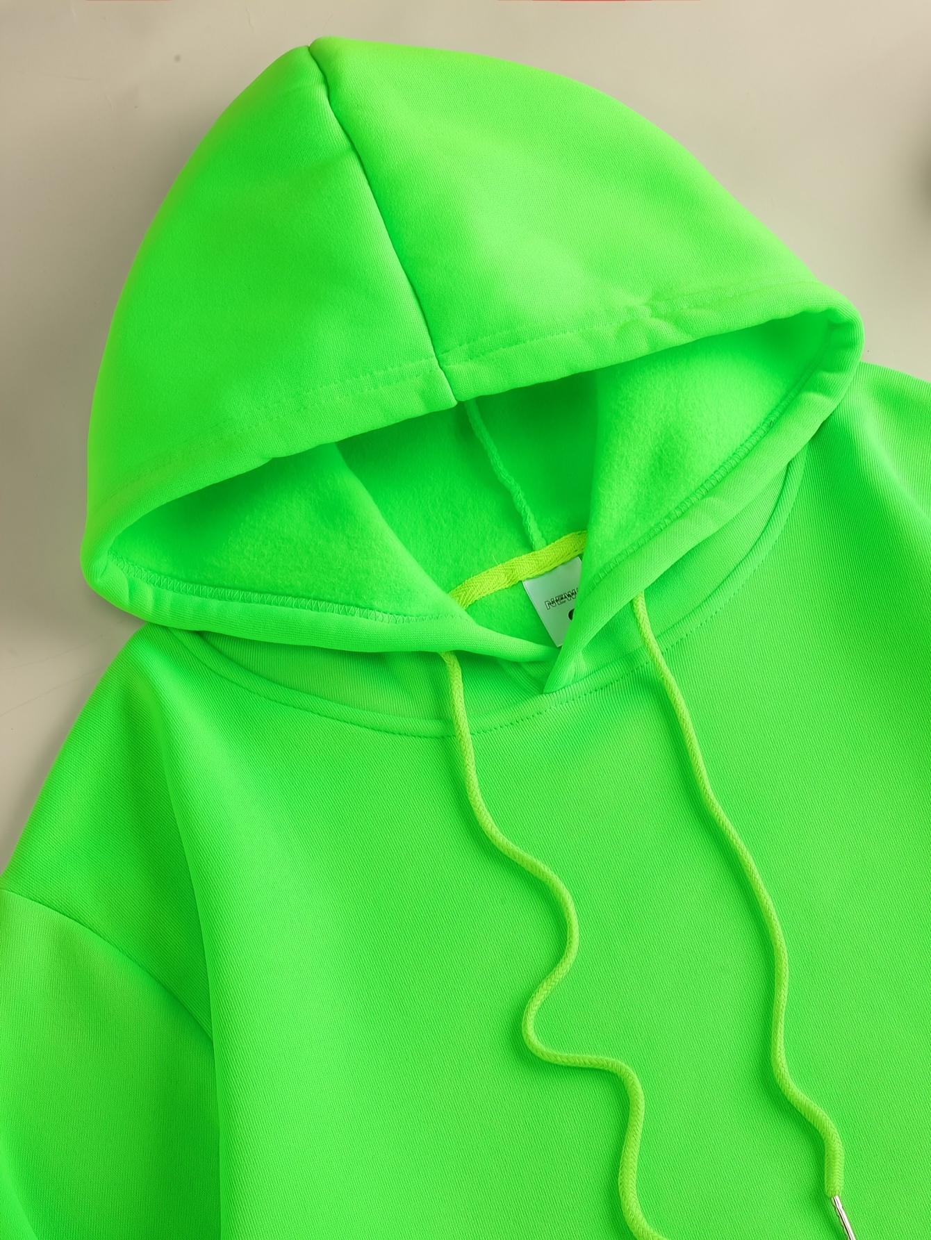 Sueter Verde Fosforescente Hoodie Fosforescente Sudadera