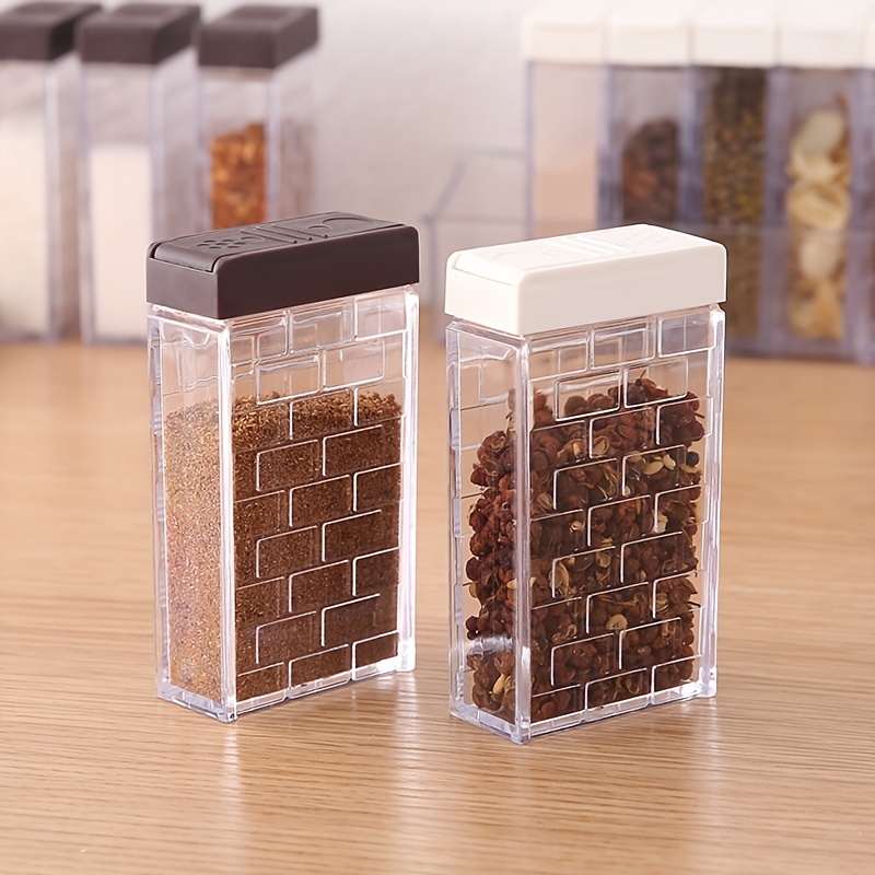 Clear Plastic Spice Shaker Jars With Lids Perfect - Temu