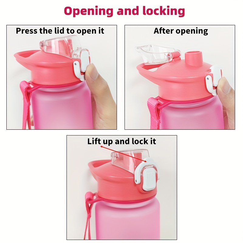 Collapsible Pink Ombre Water Bottle