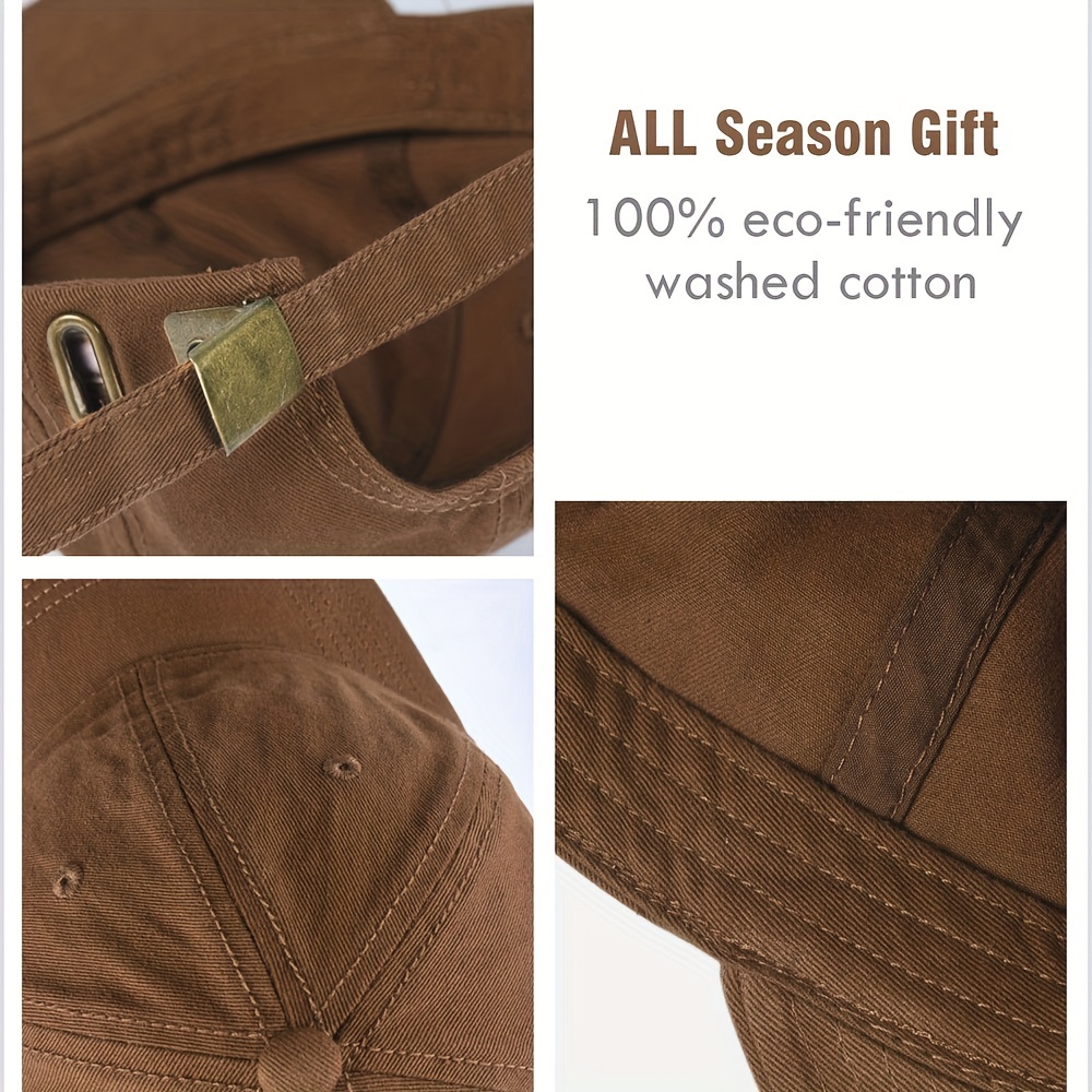 Adjustable Distressed Cotton Baseball Cap Vintage Washed Plain Blank Hat