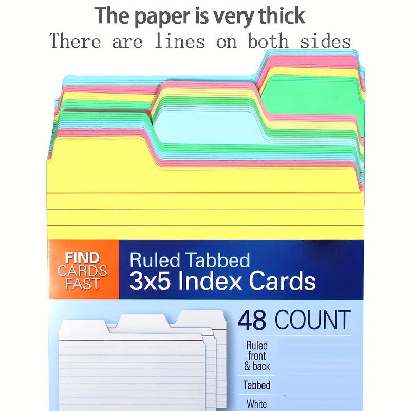 Index Cards Paper Sticky Notes Word Cards Loose leaf Index - Temu