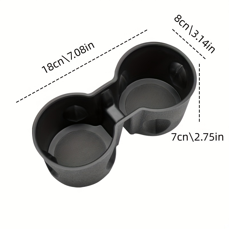 для     та y водонепроникний тримач для келихів на центральній консолі з основою з tpu гуми,   з двома відділеннями для надійного зберігання,   доступ та захист від розливів 3