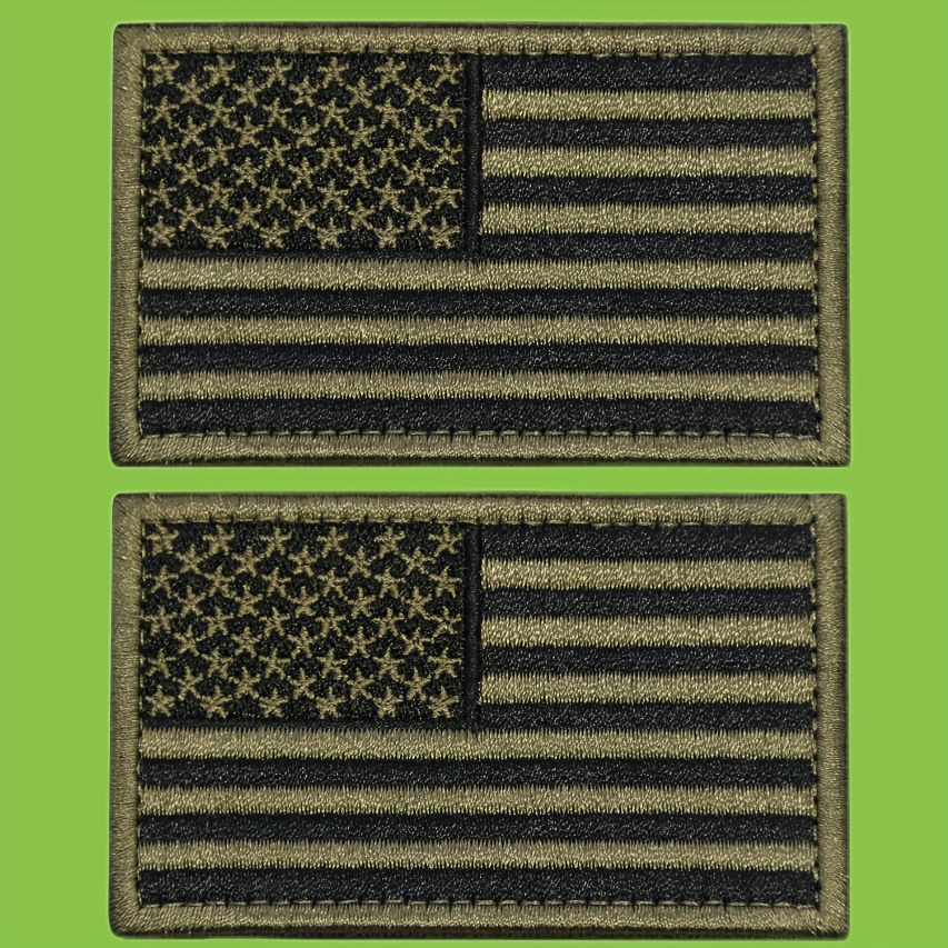 Tactical Patch American Flag Embroidered Patch Hot Melt - Temu