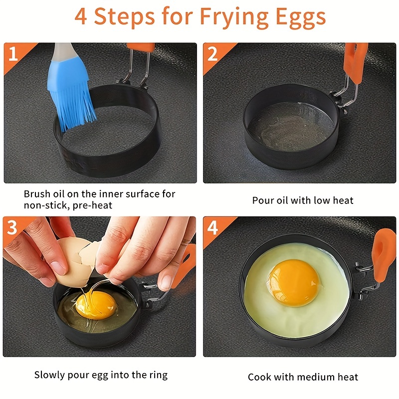 Silicone Egg Ring- Nonstick Multi Use Mold for English Muffin