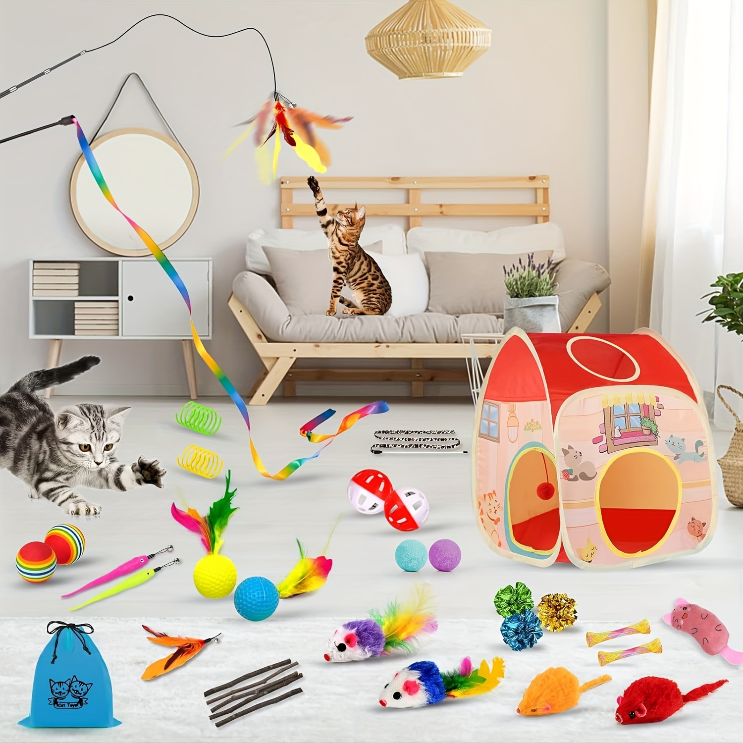 Interactive Cat Toys, Scratchers, & Tunnels – P.L.A.Y.