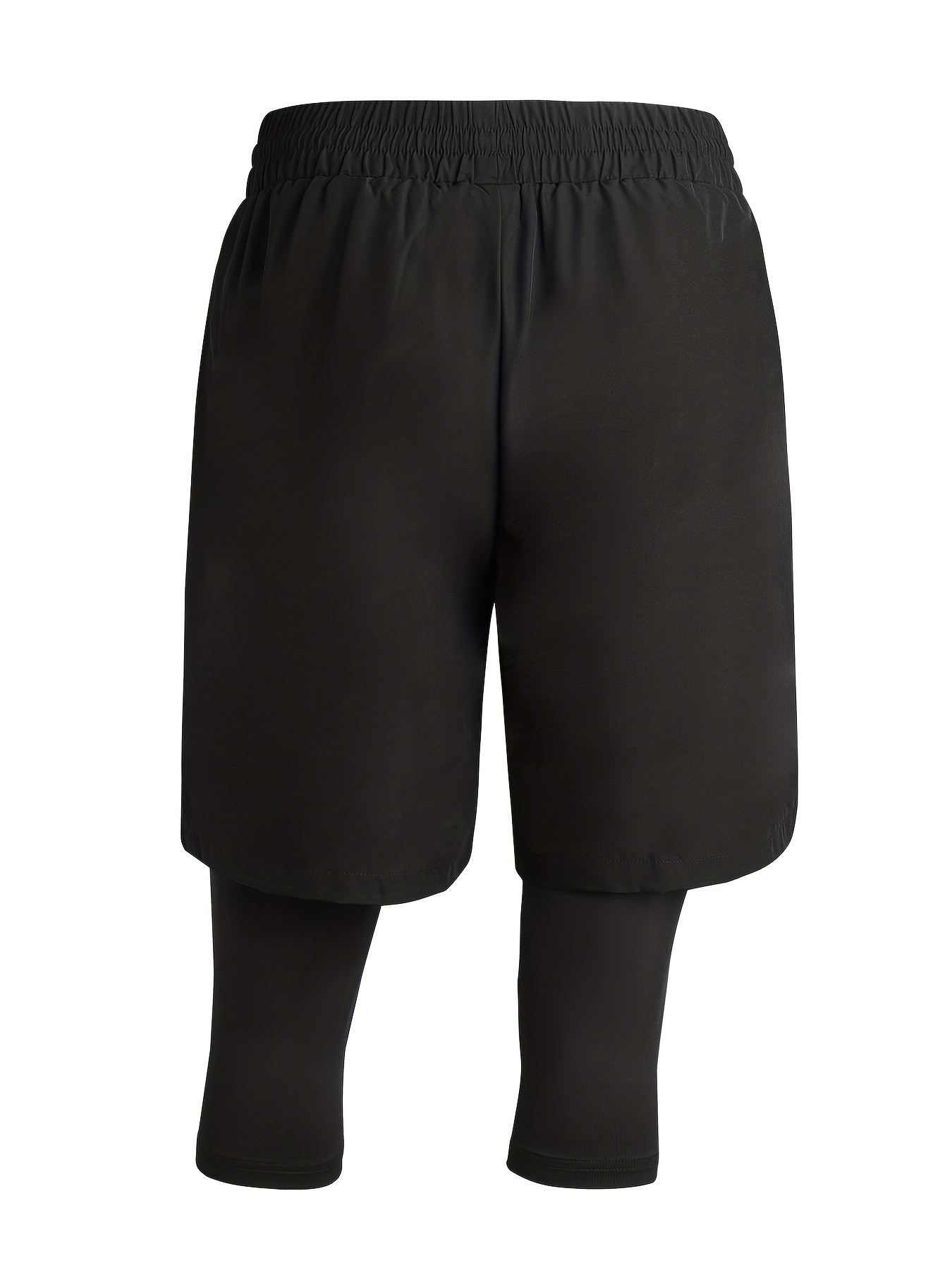 Men's Two layer Gym Shorts: Stay Dry Comfortable Pockets - Temu Canada