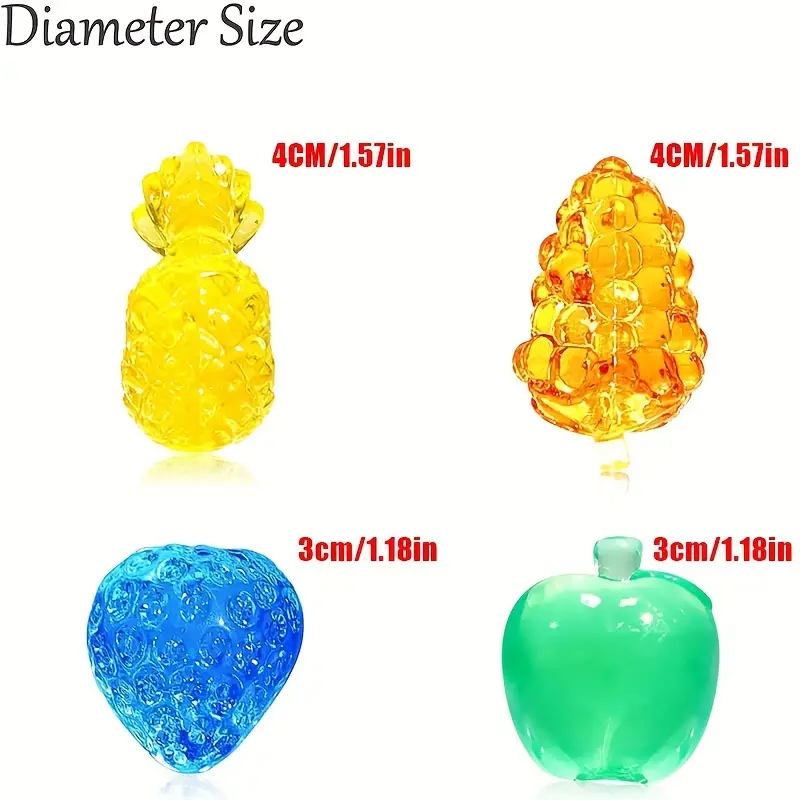 Acrylic Gems Fake Fruit For Kids Fake Jewels Plastic Gem - Temu