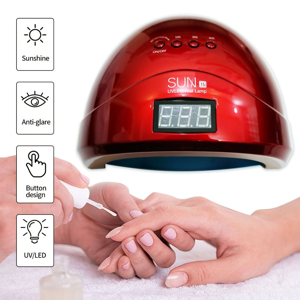 Uv Led Nail Lamp Nail Dryer 48w Gel Nail Polish Uv Led Light With 4 Timers  Professional For Nail Tools Accessories - Beauty & Personal Care - Temu