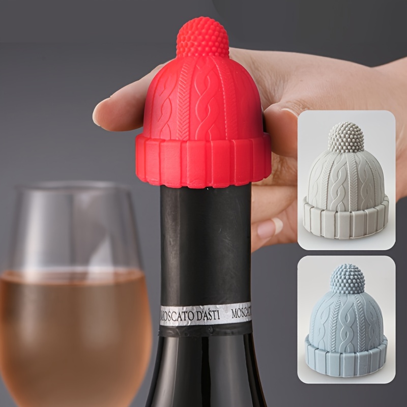 Bouchon de bouteille de vin en silicone, bouchon de vin rouge amusant, –  SHANULKA Home Decor