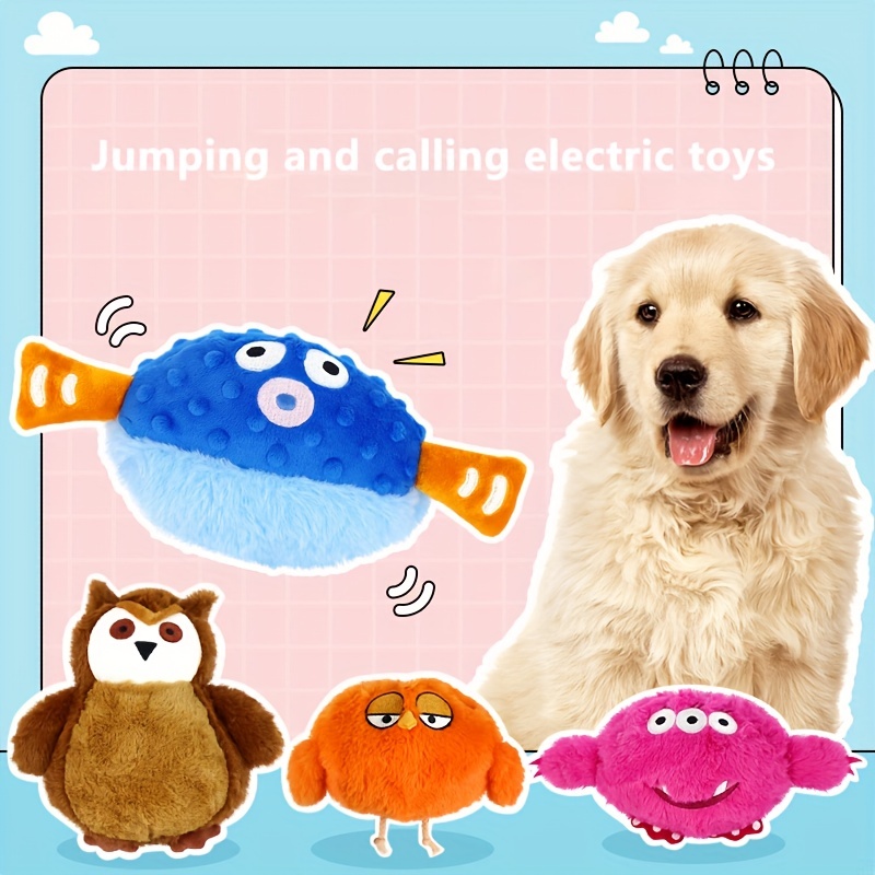 Pet Supplies : Dog Toy Interactive Plush Squeaky Electric Pet Toys