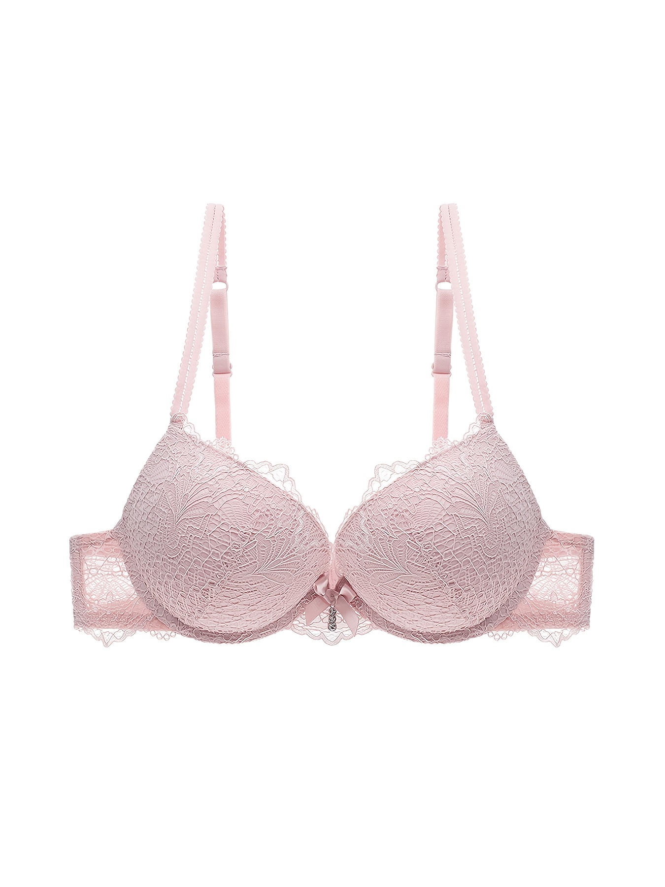 Victoria's Secret Pink Lace Push Up Bra Royal Blue 32C - $20