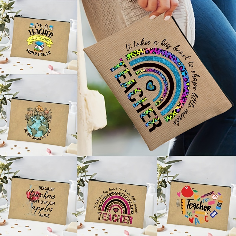  It Takes a Big Heart to Shape Little Minds Bag,Preschool  Teacher Gifts for Women,Teacher Cosmetic Bag,Teacher Makeup Bag,Teacher  Appreciation Pouch,Teacher Compact Mirror,Teacher Pencil Pouch Bag : Beauty  & Personal Care