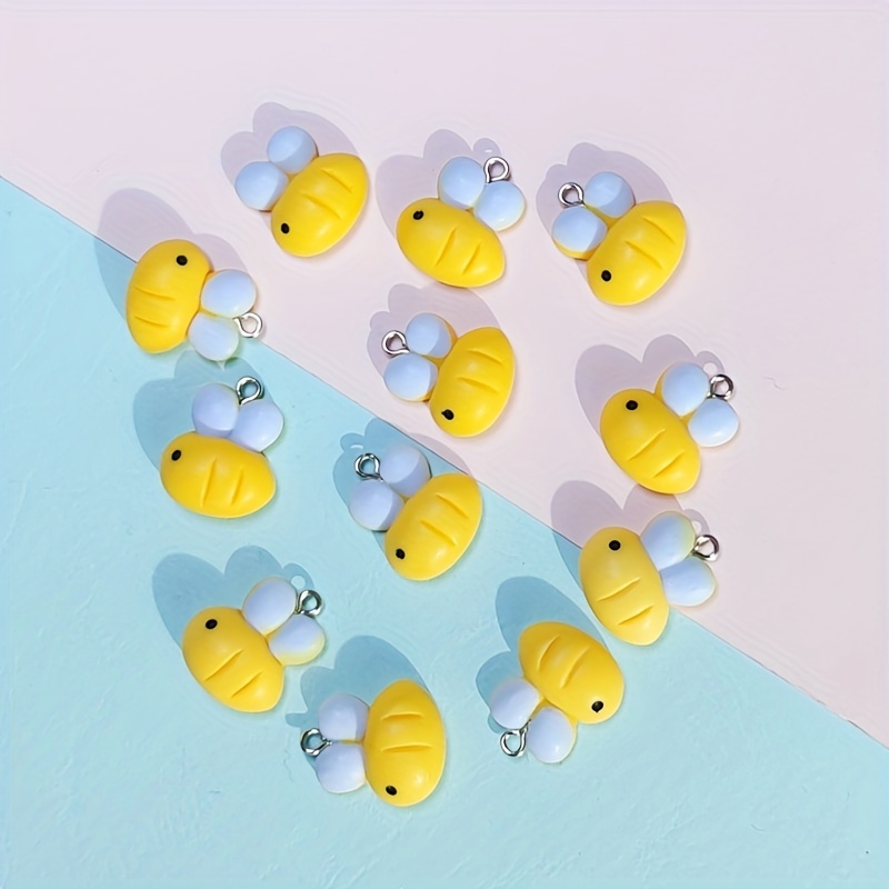 Cartoon Bee Shape Loose Beads Diy Bracelet Necklace Jewelry - Temu