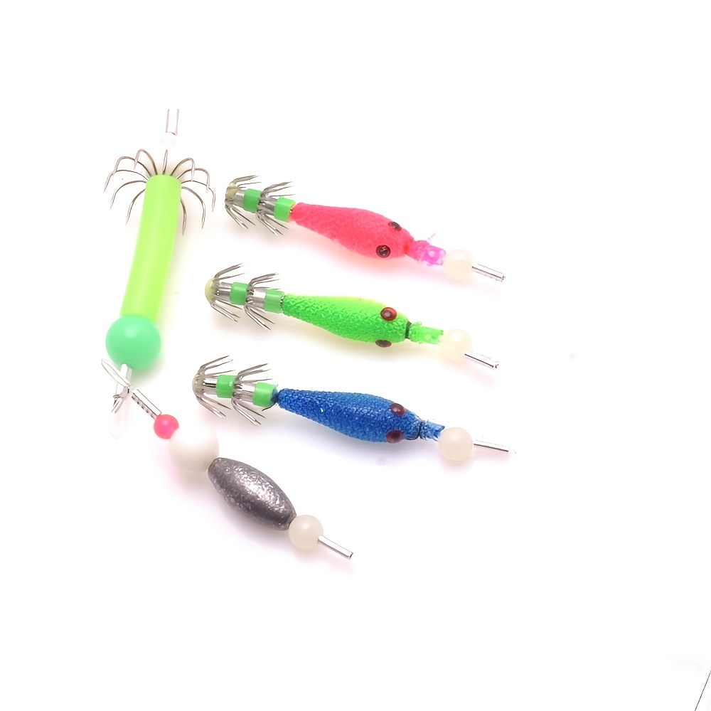 Luminous Squid String Hook Night Fishing Artifact Cuttlefish - Temu