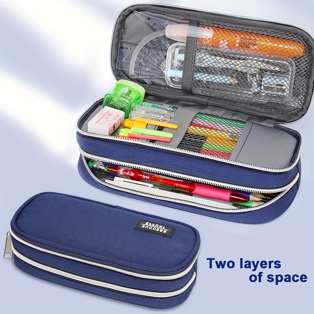 Fashionalbe Expandable Pencil Case With Compartments Large - Temu