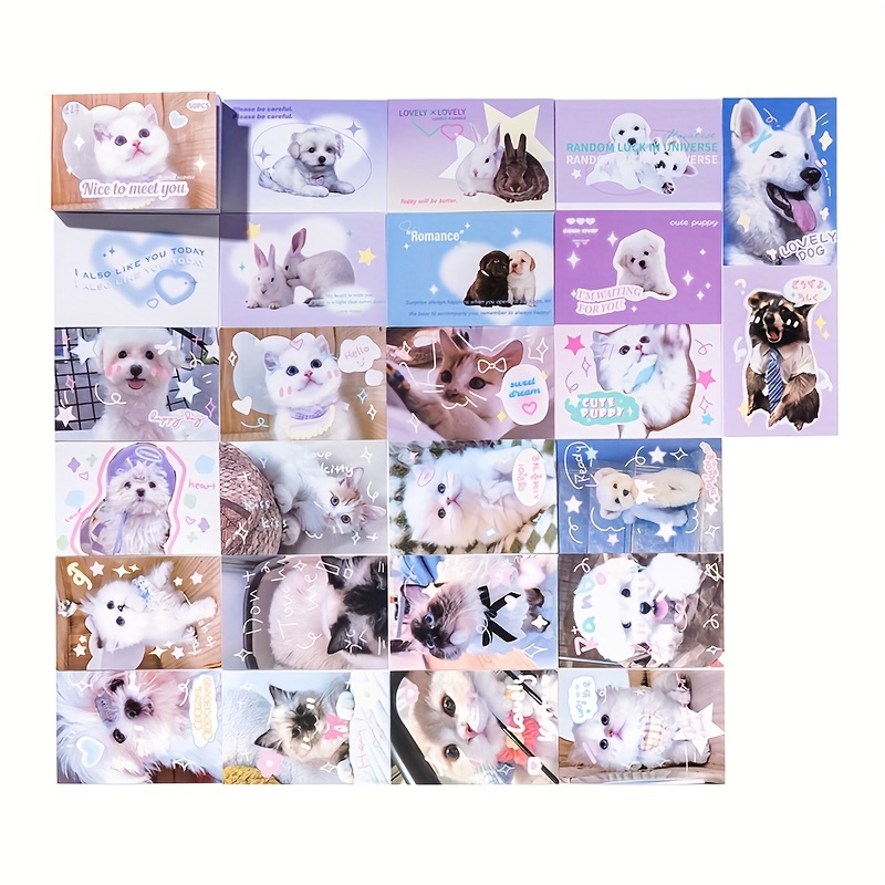  Schoolsupplies 6 Sheets Super Cute Cat Stickers for DIY Albums  Diary Decoration Cartoon Scrapbooking Kawaii School Office Stationery