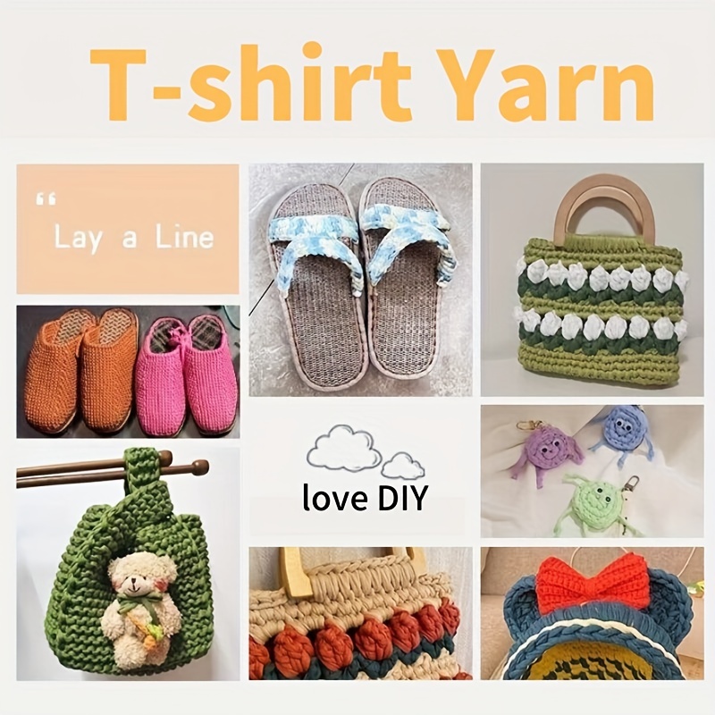 T shirt Yarn Thick Cloth Yarn Soft Colored Yarn For Hand Diy - Temu
