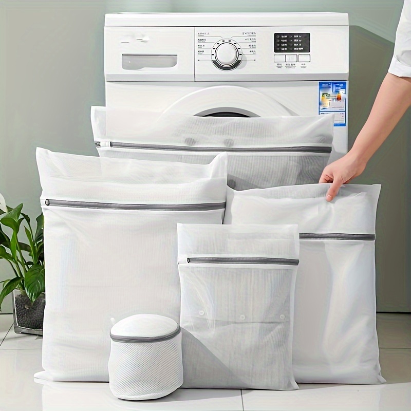 Mesh Laundry Bags Zipper Travel Storage Organize Bag Washing - Temu