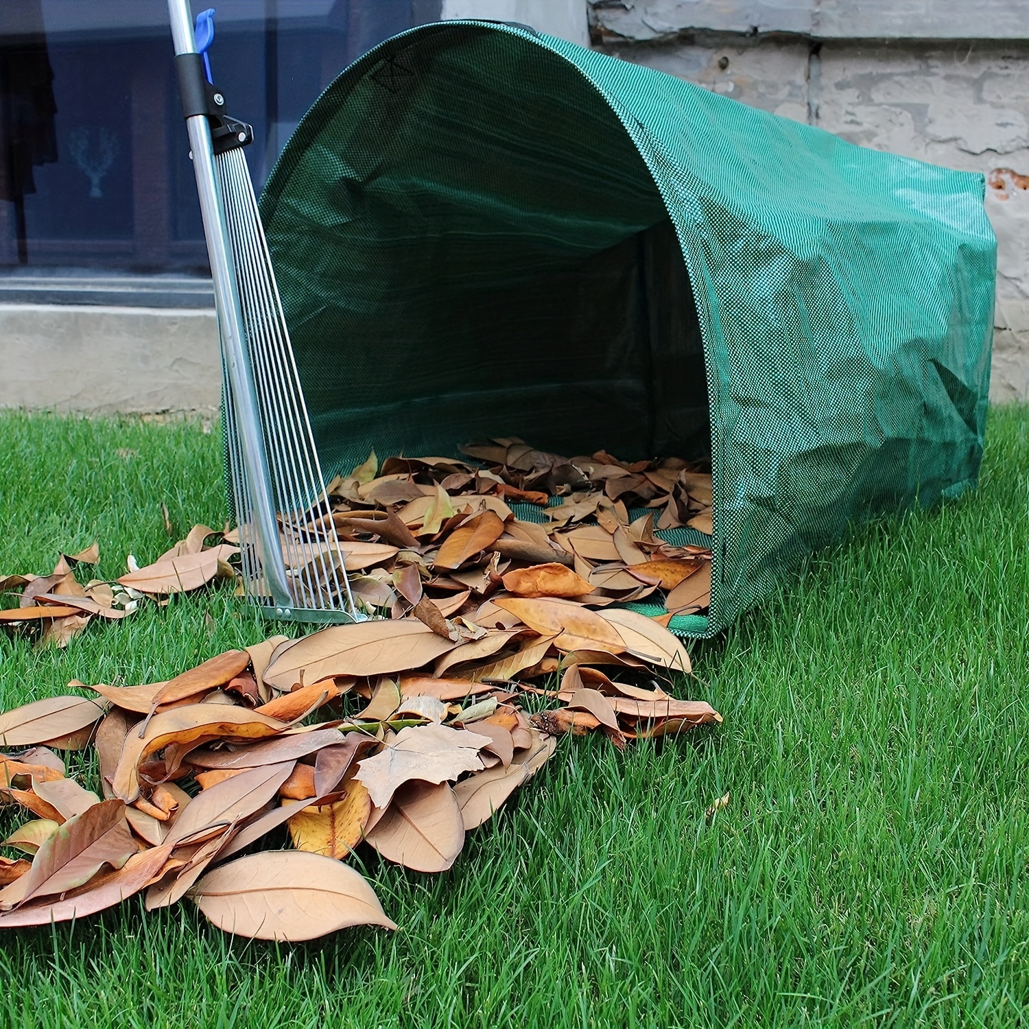 500L Garden Waste Bag Reusable Leaf Collection Bag Fallen Leaves