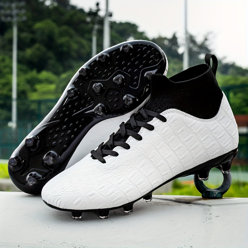 Men's Soccer Cleats Professional High-Top Football Shoes Outdoor Spikes  Soccer Shoes 