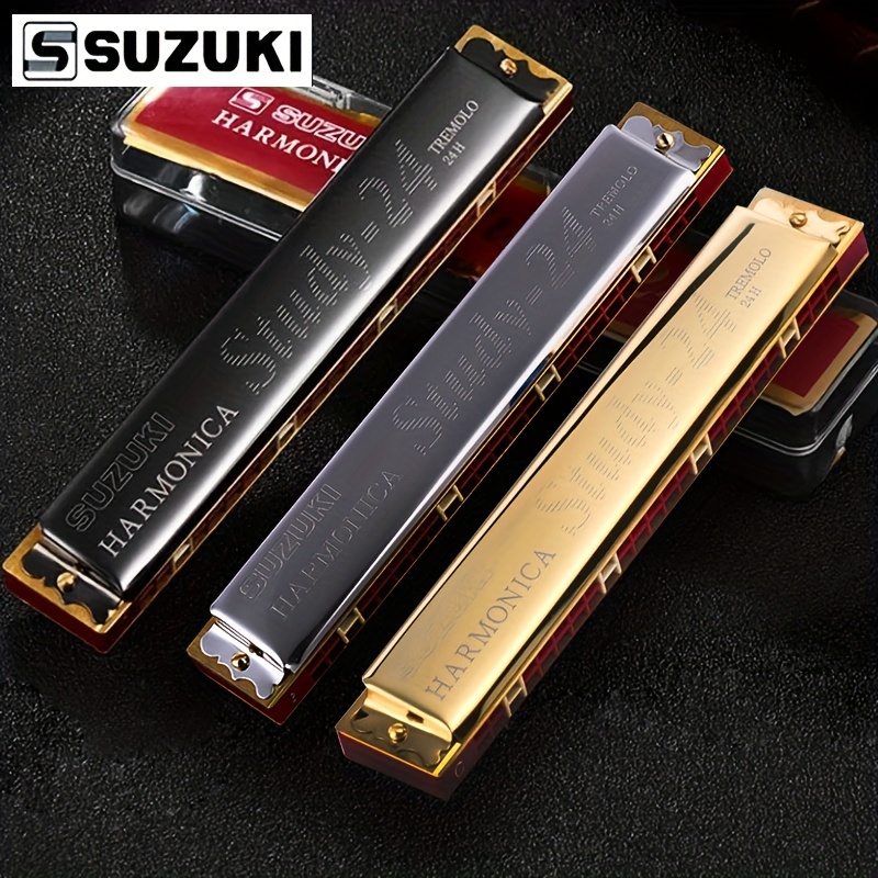  harmonicas for adults 28 Hole Accented Harmonica Adult Leather  Case To Play Harmonica Musical Instrument (Color : Gold) : Musical  Instruments
