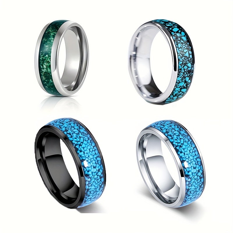 Mens rings sale with turquoise