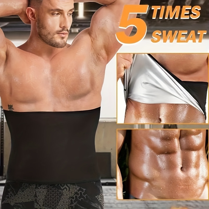 Men Waist Trainer Corset Slimming Body Shaper Weight Loss Slimmer Sauna  Sweat